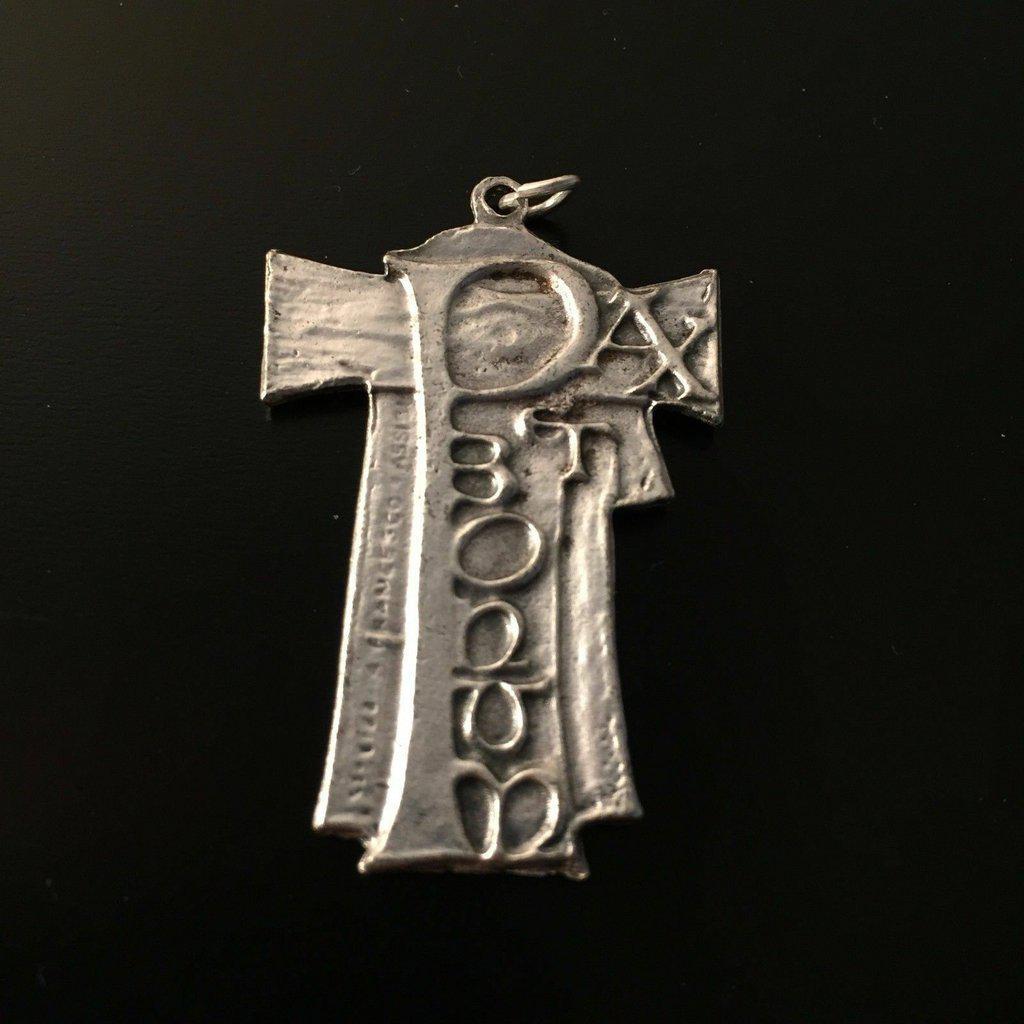 Crucifix - Franciscan - St.Francis of Assisi - Medal - Pendant - Cross Charm - Catholically