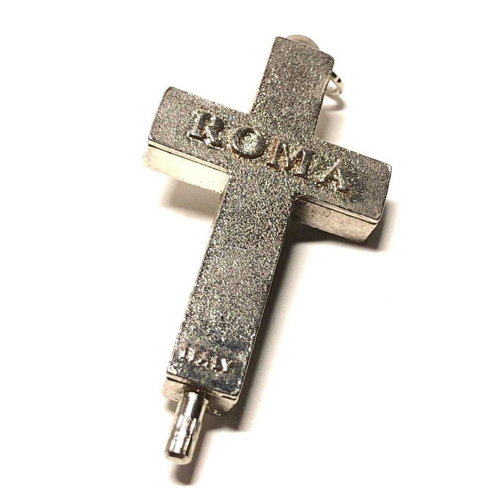 CROSS / CRUCIFIX ROMAN CATACOMBS SOIL RELIC RELIQUARY  Ground from Catacombs - Catholically