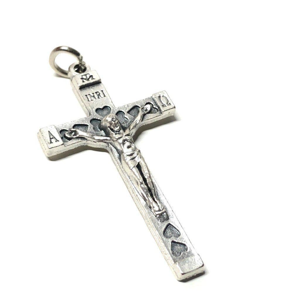 Crucifix - Blessed By Pope Francis - Cross - Rosary Parts - Metal - Pendant-Catholically