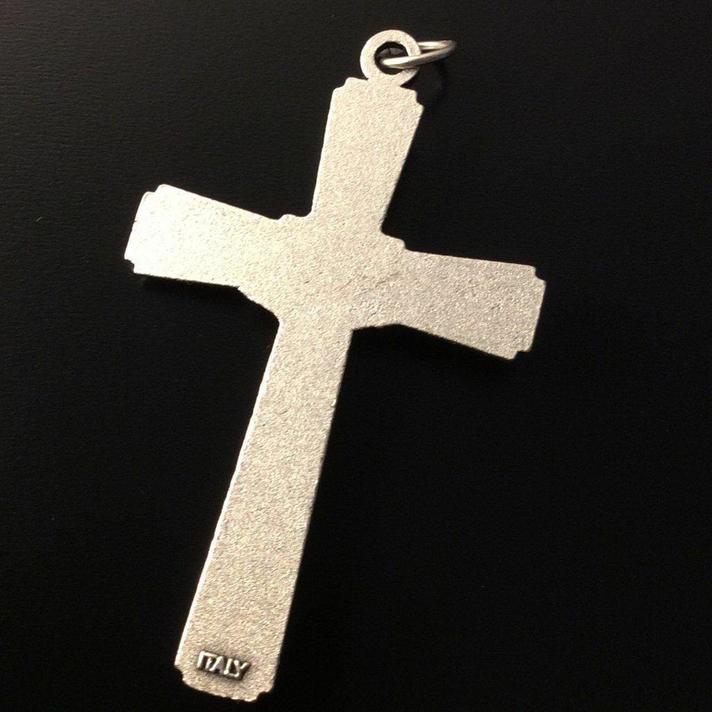 Crucifix - Blessed by Pope Francis - cross - Rosary Parts - metal - Pendant - Catholically