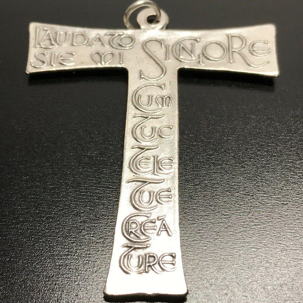 Crucifix - Franciscan cross - St.Francis of Assisi - medal - pendant - TAU - Catholically