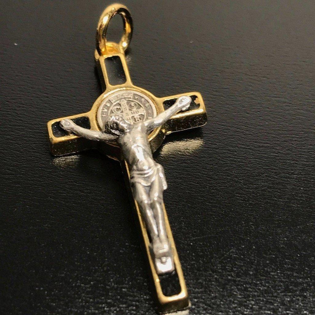 Cruz San Benito - Cross St. Benedict - Tiny Pendant - Rosary Parts - Crucifix-Catholically