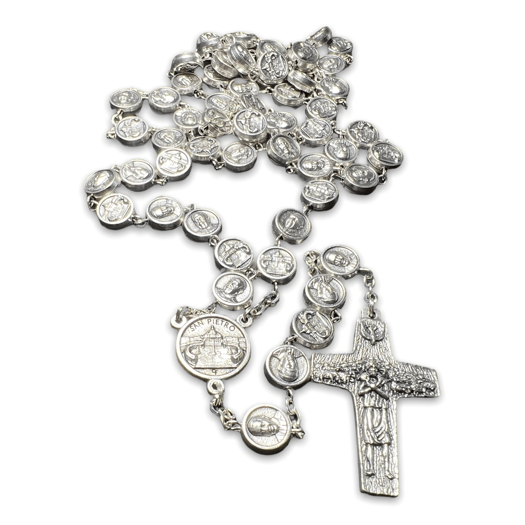 Catholically Rosaries Dedicated To Pope Francis - Metal Rosary Blessed By Pope - Heavy!