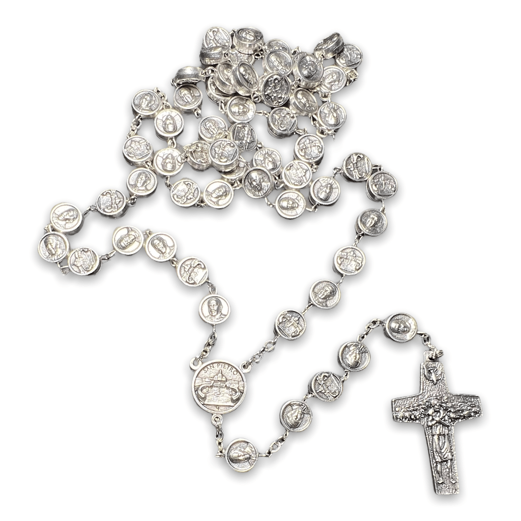 Catholically Rosaries Dedicated To Pope Francis - Metal Rosary Blessed By Pope - Heavy!