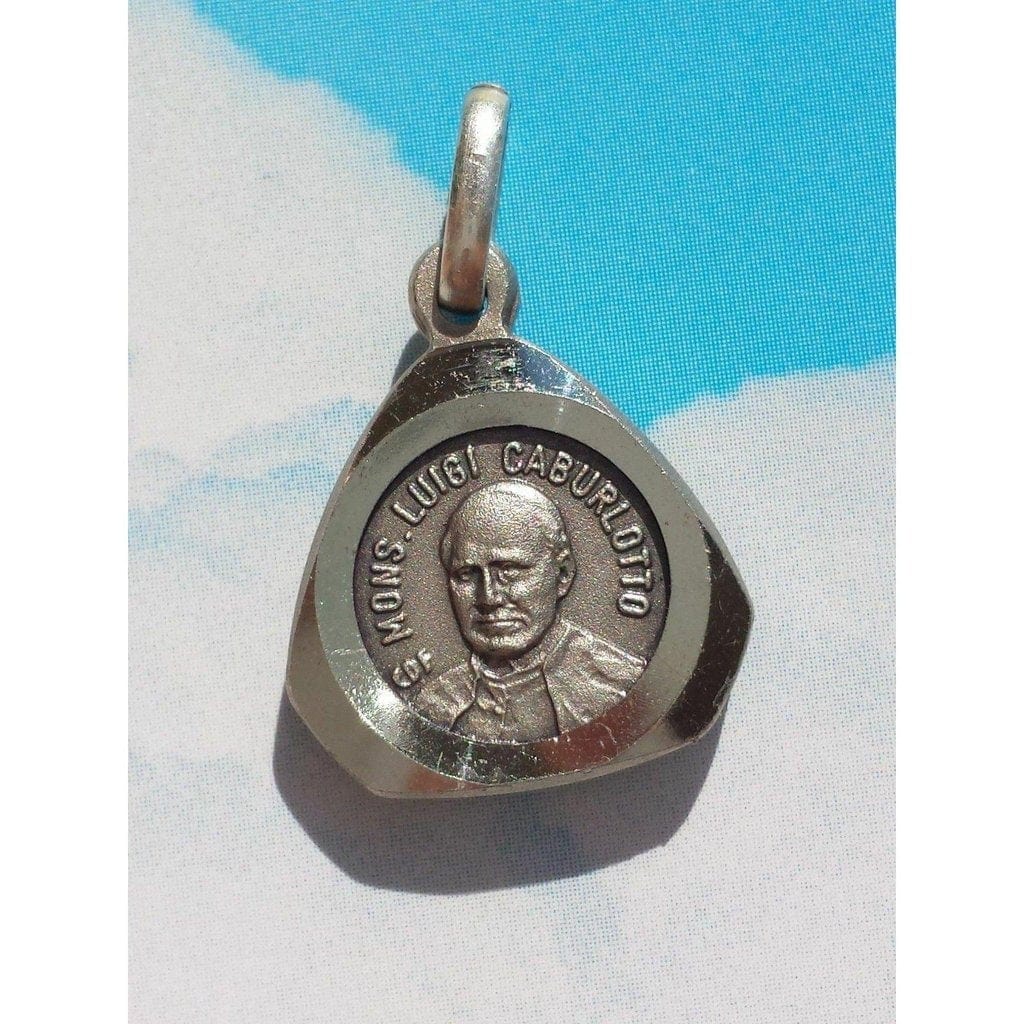 fr. Joseph Caburlotto Pendant Medal w/ 2nd class Relic - Philippines charm - Catholically