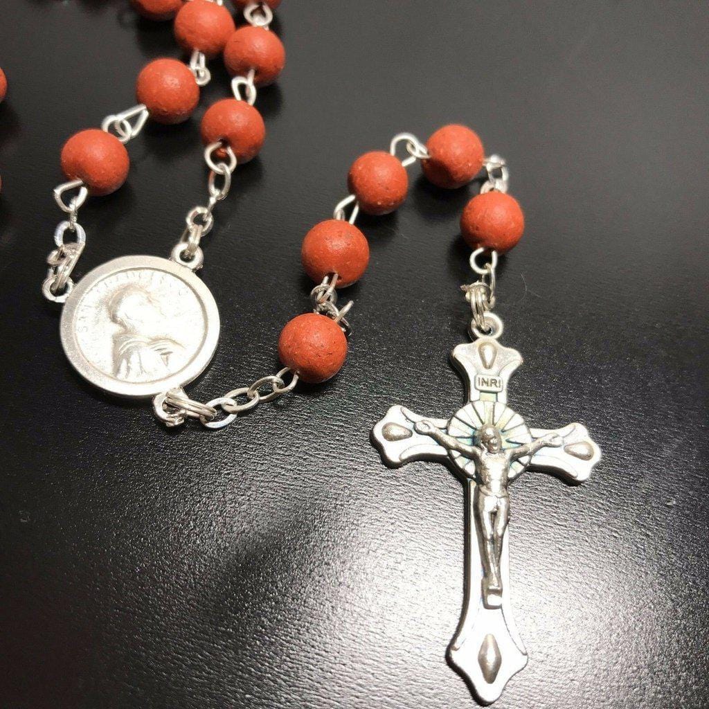 Franciscan store Rosary Blessed By Pope Francis St. Francis Assisi Relic