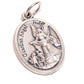 Guardian Angel - Silver Oxidized Medal Pendant Charm - Catholically