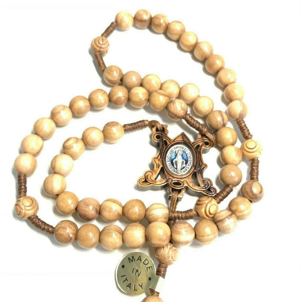 Handmade By Nuns Catholic Virgin Mary Miraculous Medal Rosary Blessed By Pope-Catholically