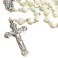 Holy Communion Mother of Pearl ROSARY -Confirmation -Baptism -Blessed by Pope - Catholically