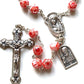 Holy Communion St. Pio Pink Relic Rosary - Blessed By Pope-Catholically