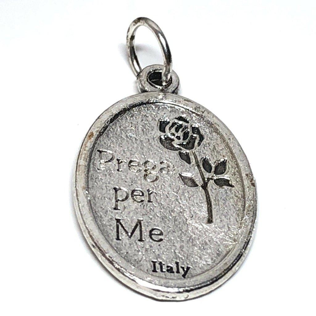 Holy Face Of Jesus Oviedo Silver Oxidized Medal Pendant Blessed By Pope-Catholically