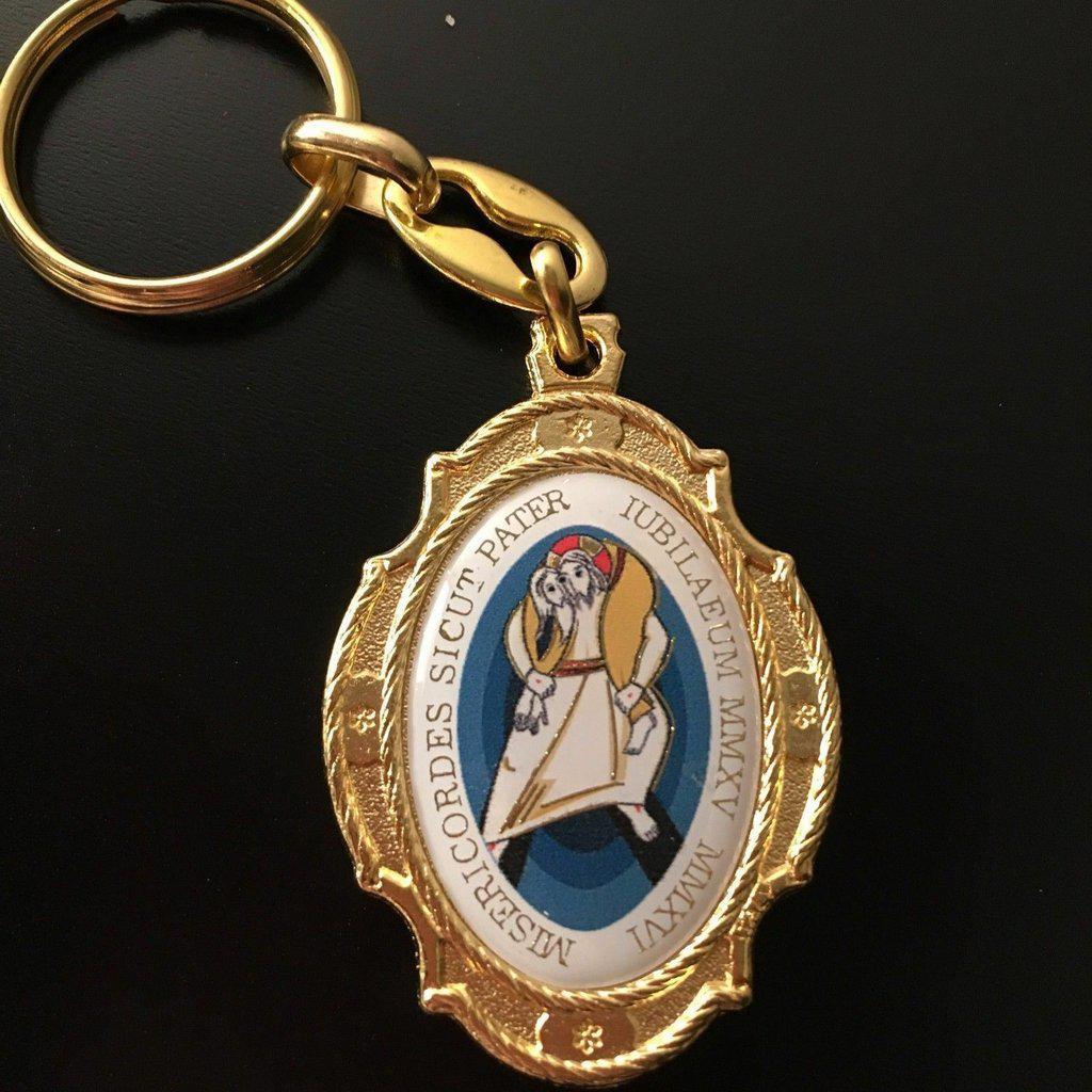 Holy Year of Mercy - 2015 Jubilee key ring blessed Pope Francis - Catholically
