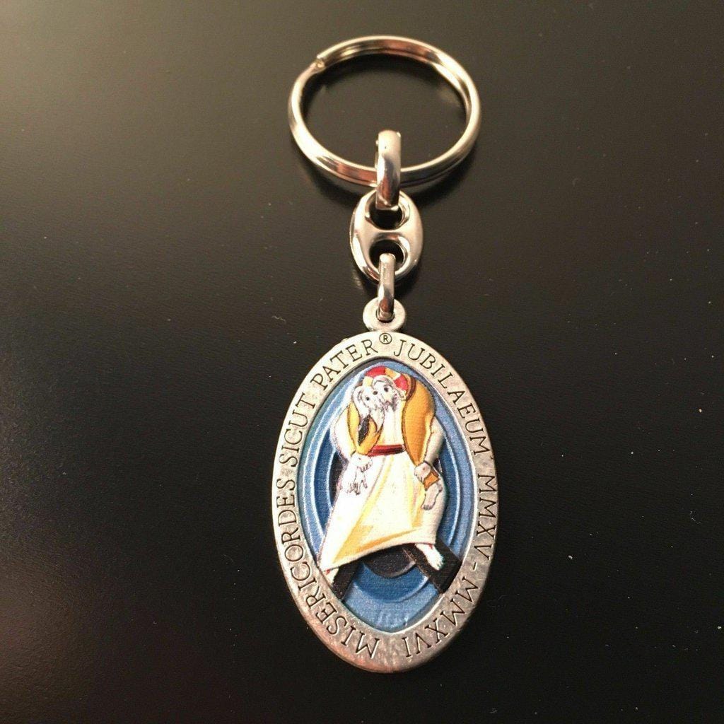 Jubilee key ring w/ medal blessed by Pope - Holy Year of Mercy - Catholically