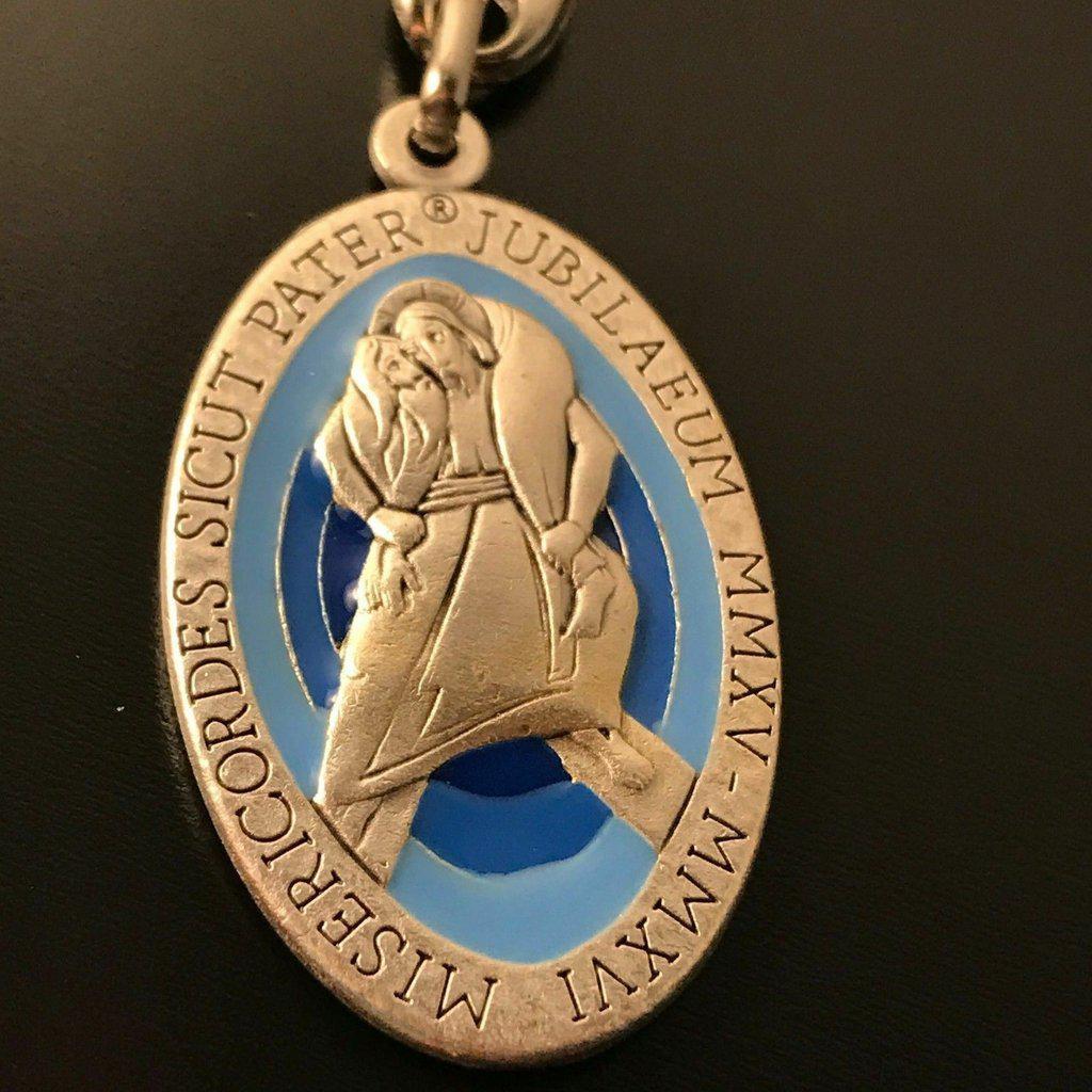 Jubilee key ring with medal blessed by Pope -Holy Year of Mercy - Catholically