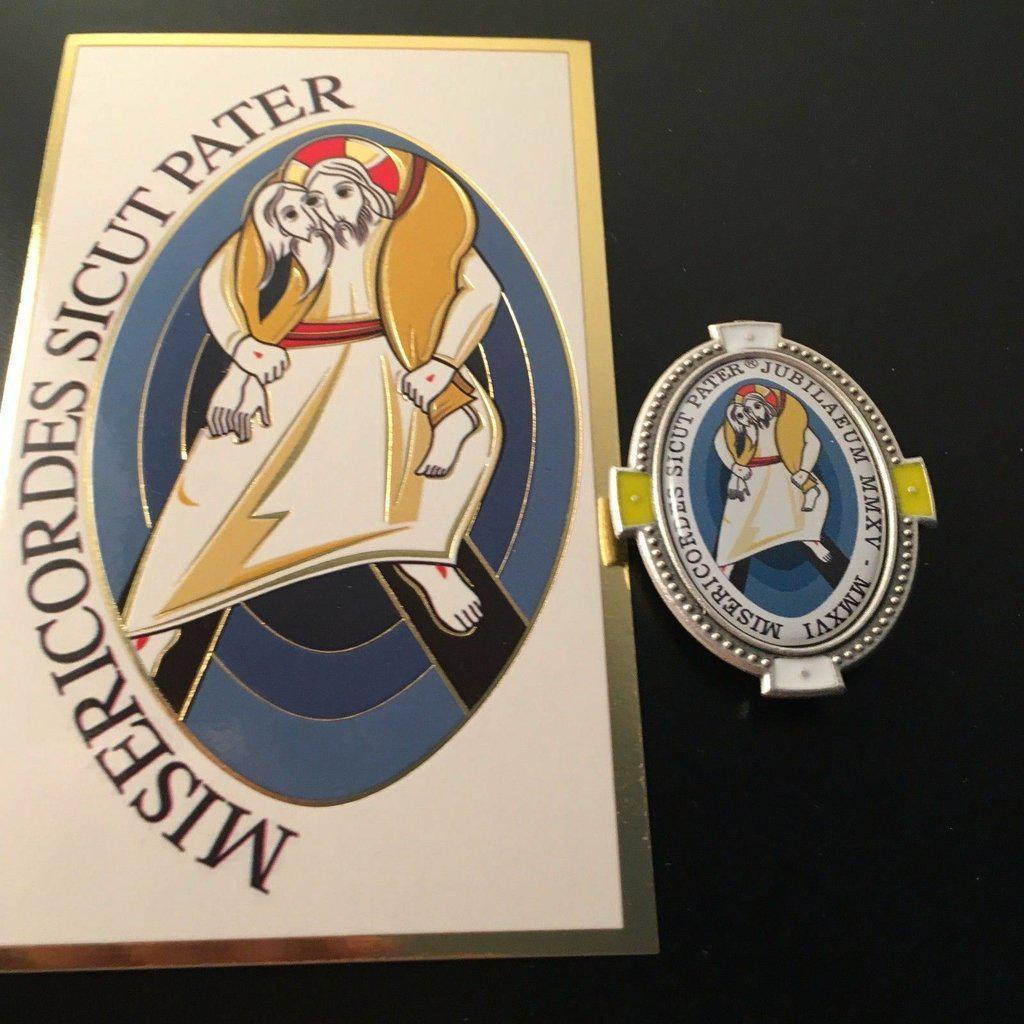 Jubilee Magnet Medallion Blessed By Pope -Holy Year Of Mercy-Catholically