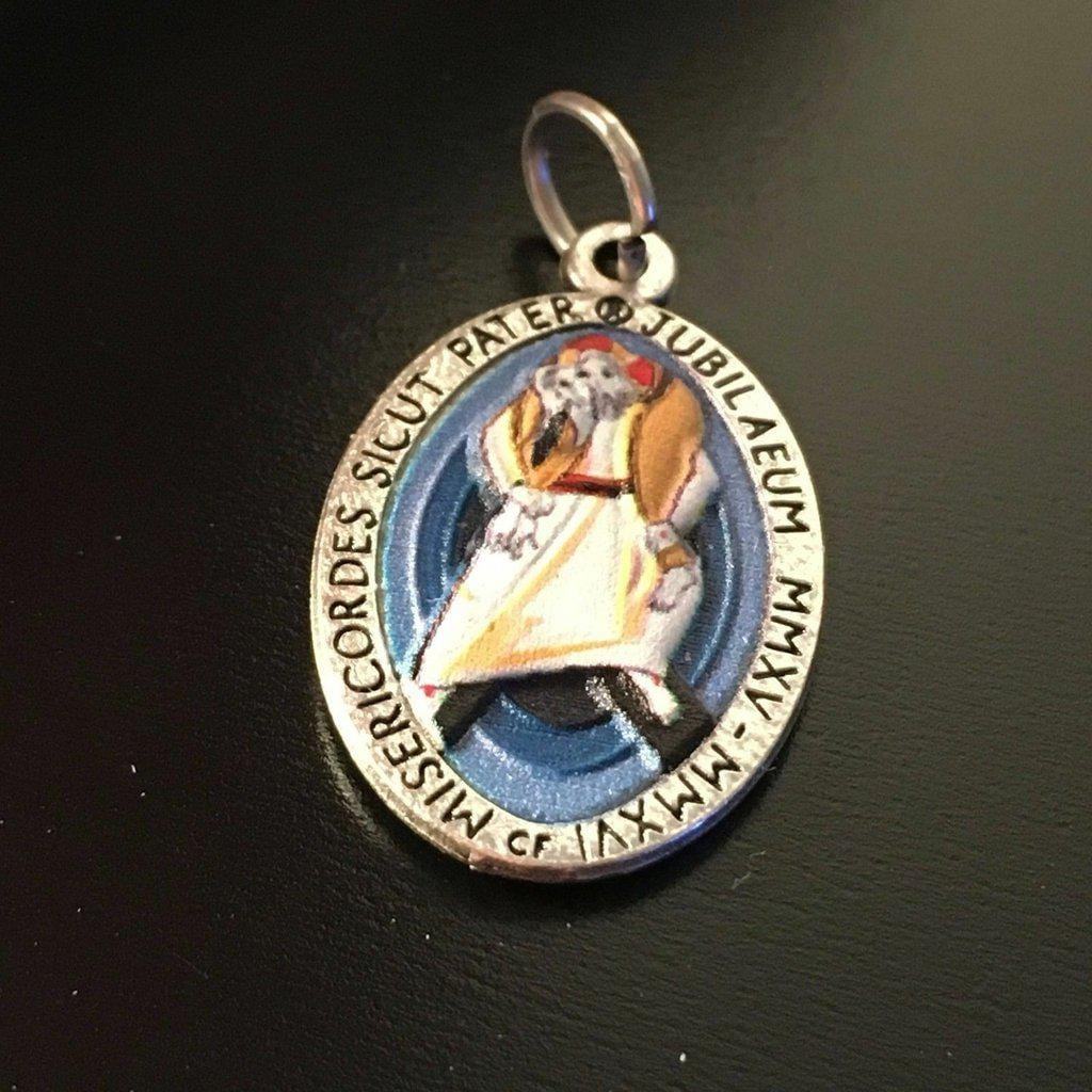 Jubilee medal charm blessed Pope Francis - Holy Year of Mercy - Catholically