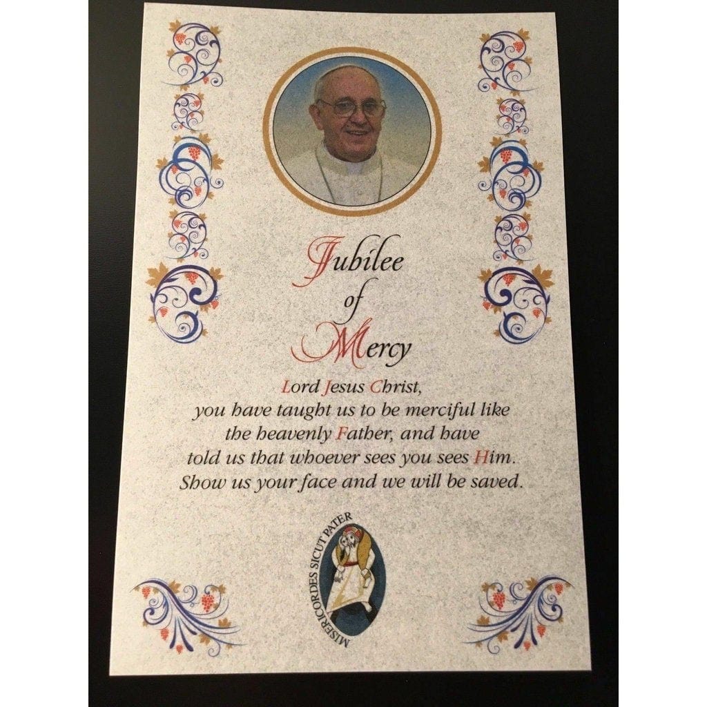 Jubilee plaque blessed by Pope - Holy Year of Mercy - Catholically