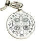 Key chain - St. Saint Benedict Key ring Medallion Exorcism Blessed - Catholically