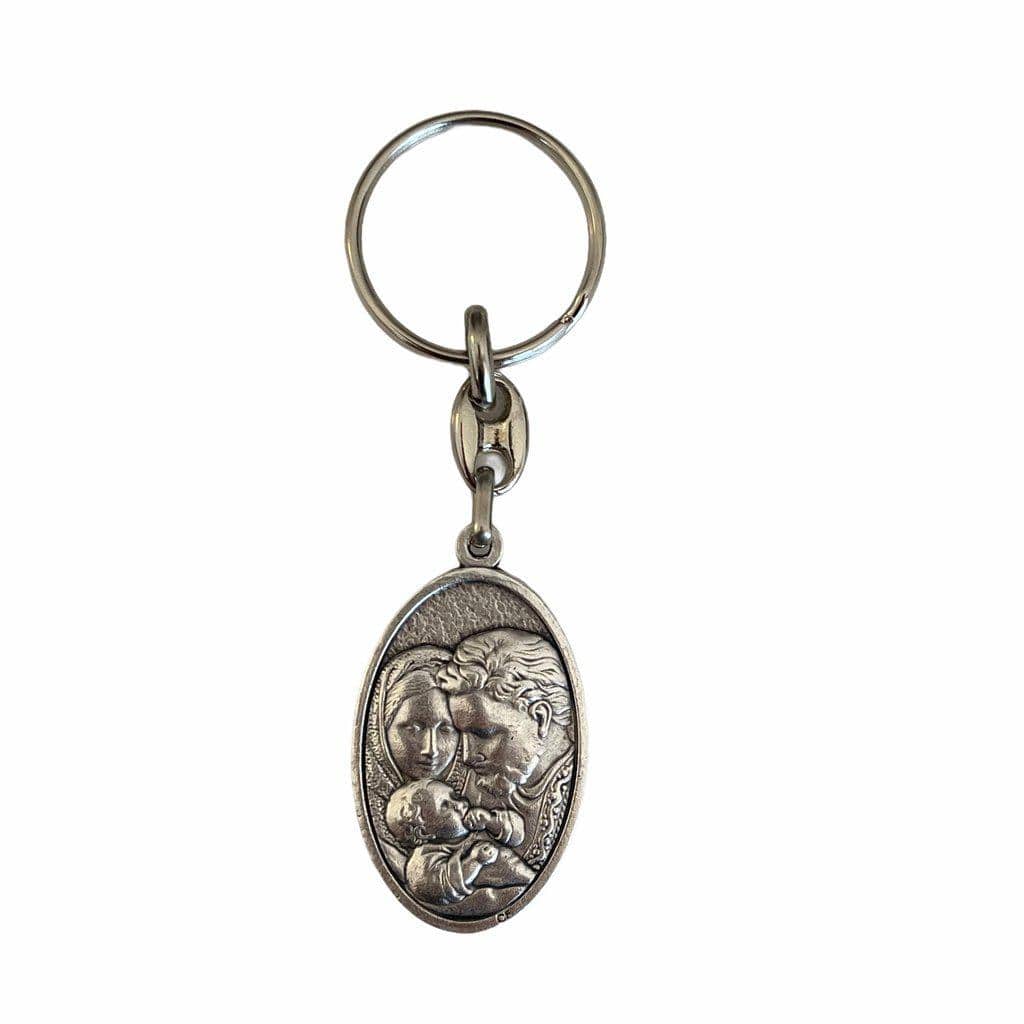 Key Ring - Blessed By Pope - Key chain - Holy Sacred Family-Catholically