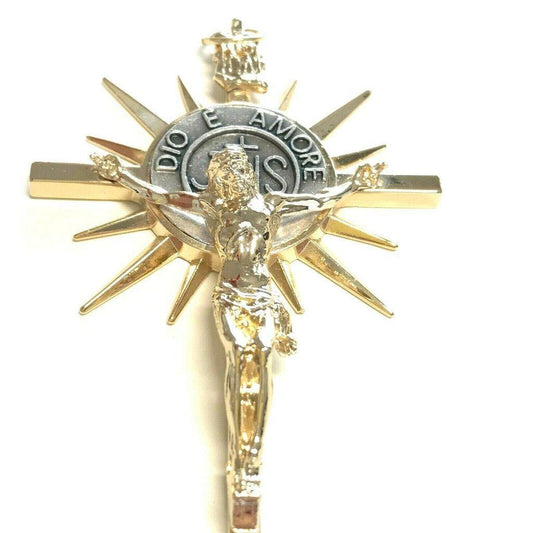 Large Catholic Jesus Crucifix  - Blessed by Pope Francis - Religious Cross - - Catholically