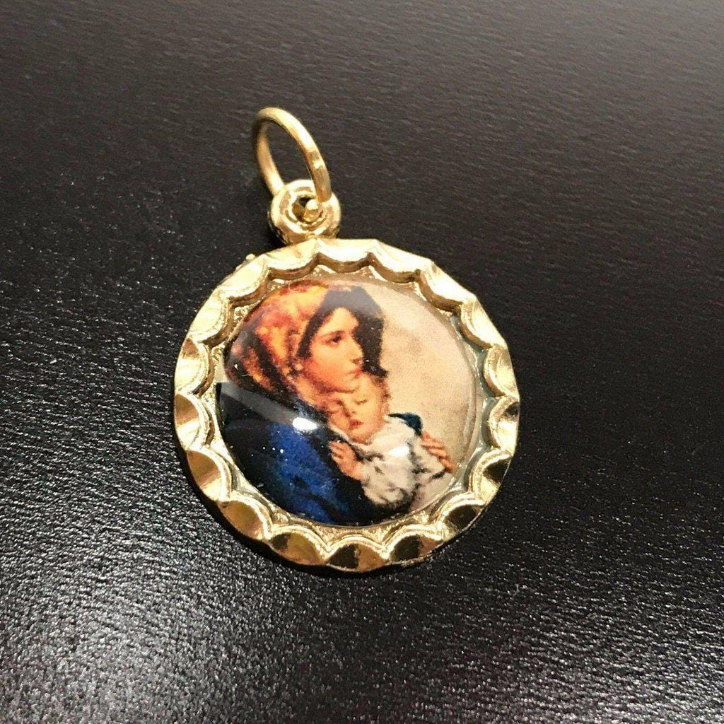 Madonna of the streets - Our Lady Virgn Mary MEDAL - Pendant Catholic Charm - Catholically