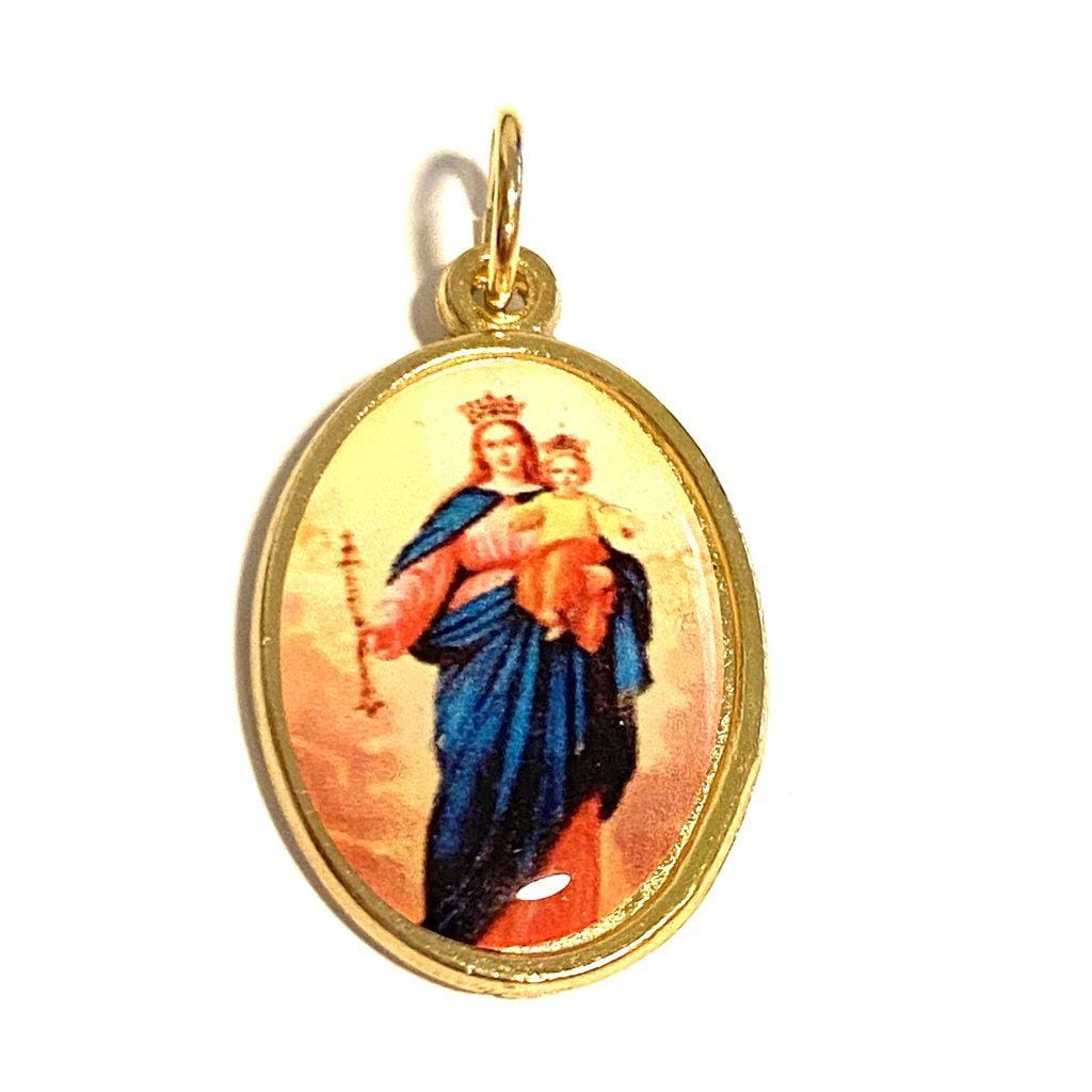 Mary Help Of Christians - Medal - Catholic Charm - Pendant-Catholically
