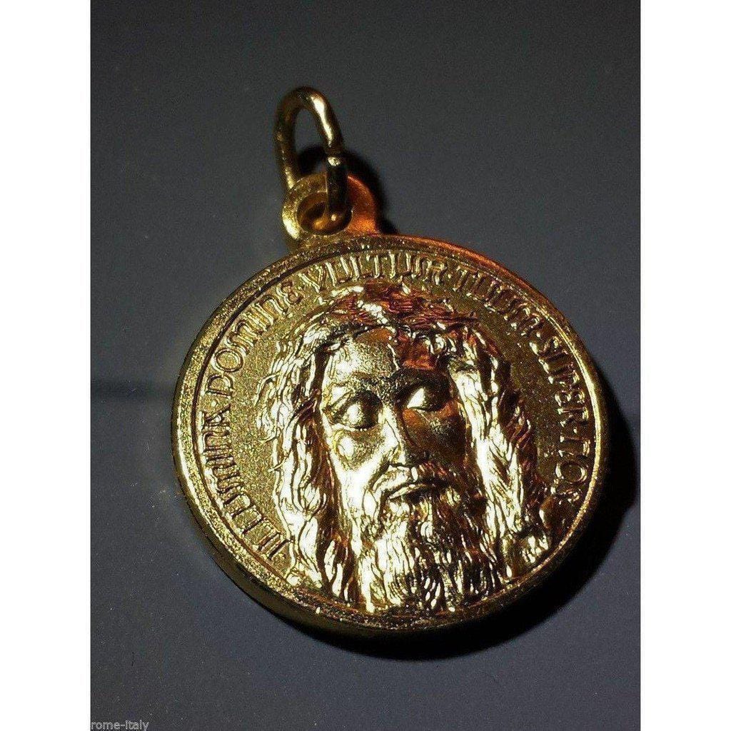 Medal Holy Face Jesus -Holy Shroud -Santa Faz -Sindone -Oviedo -Volto Santo-Catholically