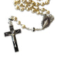 Miraculous Medal - Mop Rosary - Black - Blessed By Pope Francis-Catholically
