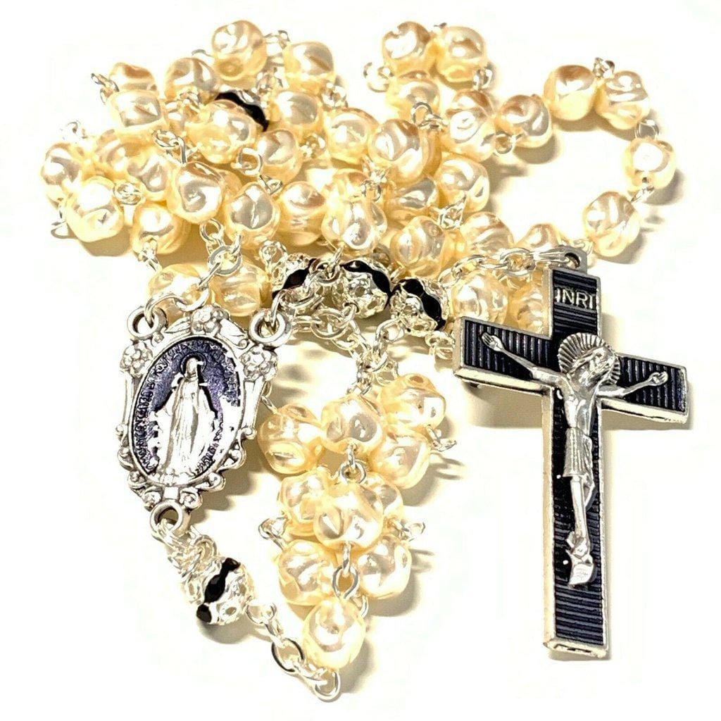 Our Lady Of Fatima Mop Rosary Blessed By Pope Francis Virgin Mary Bvm-Catholically