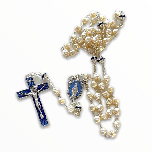 Miraculous Medal Mop Rosary Blessed By Pope Francis Virgin Mary Bvm-Catholically