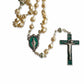 Miraculous Medal - Mop Rosary - Green - Blessed By Pope Francis-Catholically
