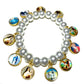 Mother of pearl bracelet blessed by Pope Francis Communion Virgin Mary Madonna - Catholically