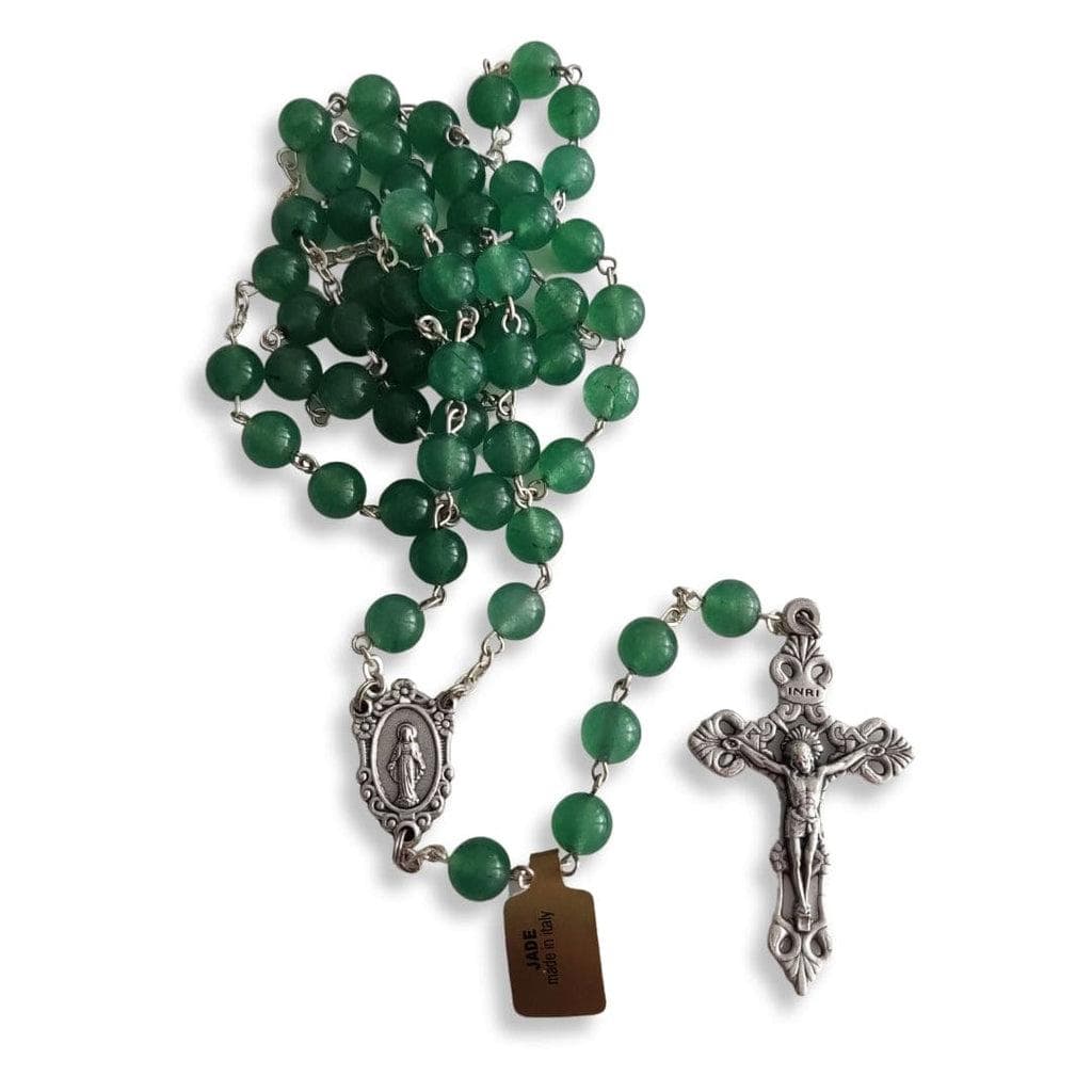 Catholically Rosaries Our Lady Mary Mother Of Jesus - Catholic Green Quartz Beads Rosary