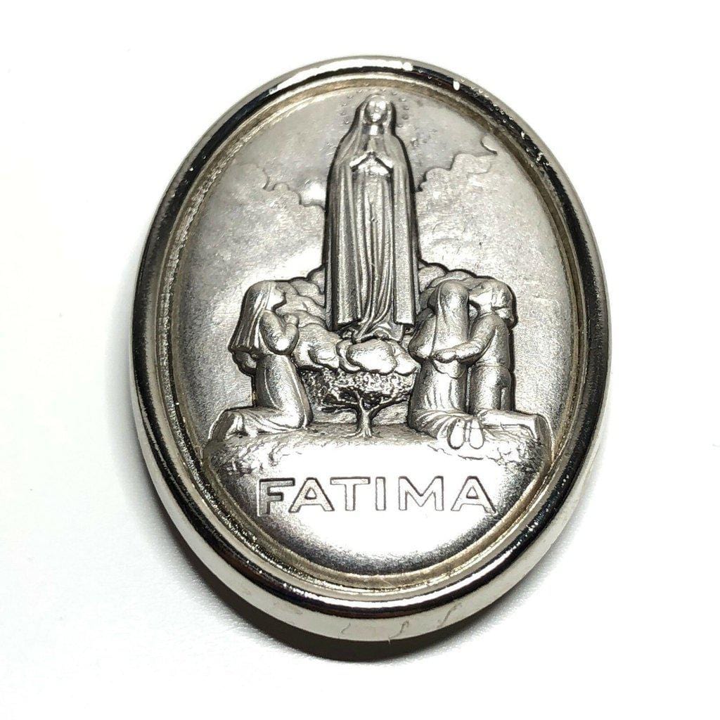 Our Lady of Fatima  car magnet  Medallion  Blessed by Pope - Catholically