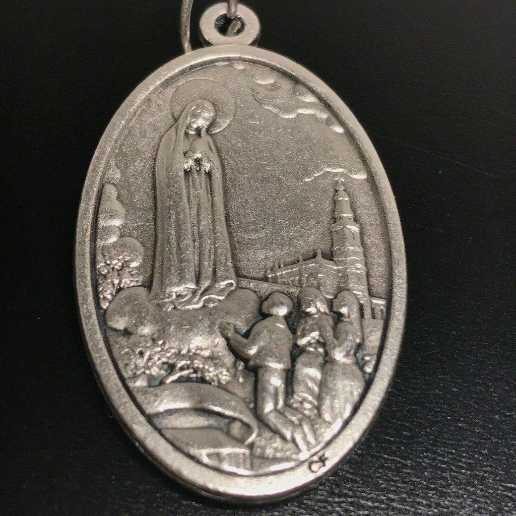 Our Lady of Fatima medal -Pendant -Blessed by Pope -Senora de Fatima - Lucia - Catholically