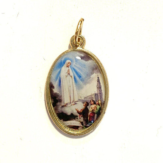 Our Lady of Fatima Medal - Pendant - Charm - Blessed By Pope On Request-Catholically