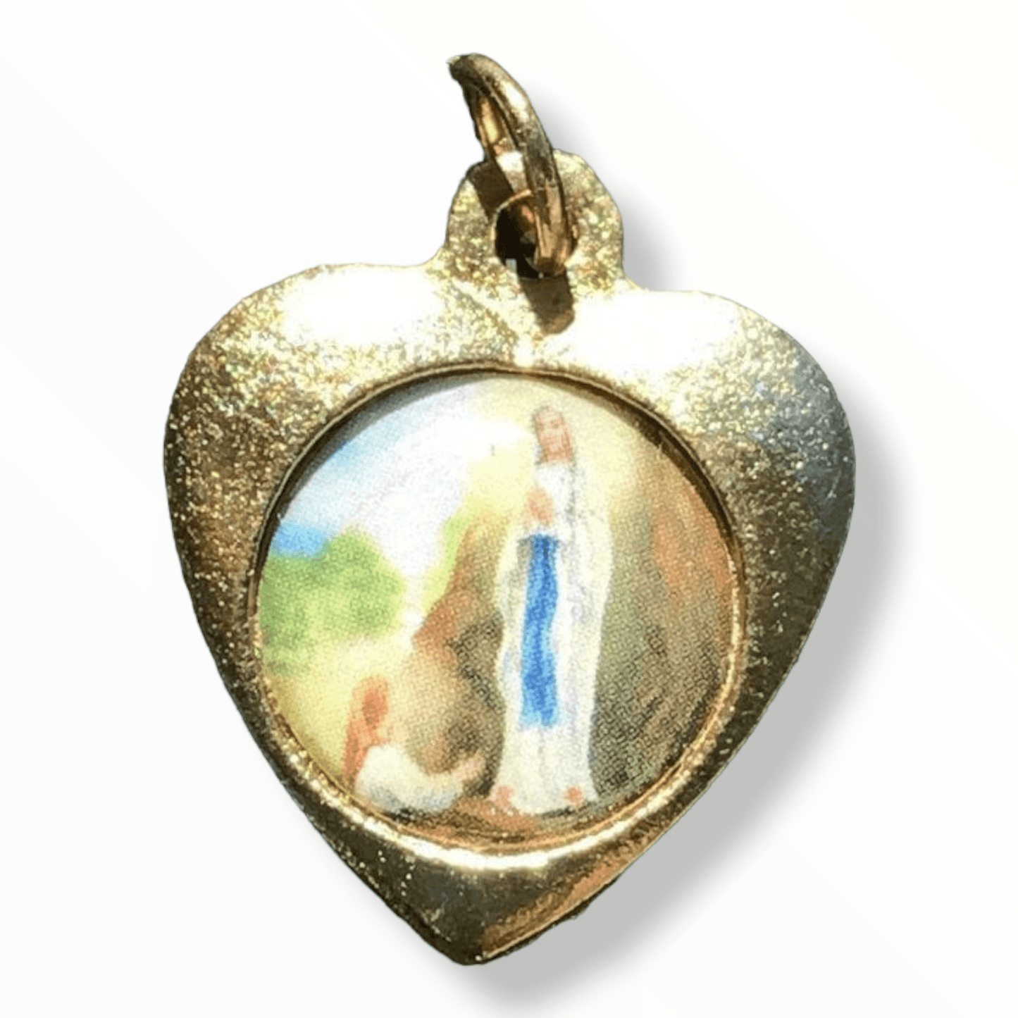 Catholically Medal Our Lady Of Lourdes - Virgin Mary Brass Medal - Pendant - Charm