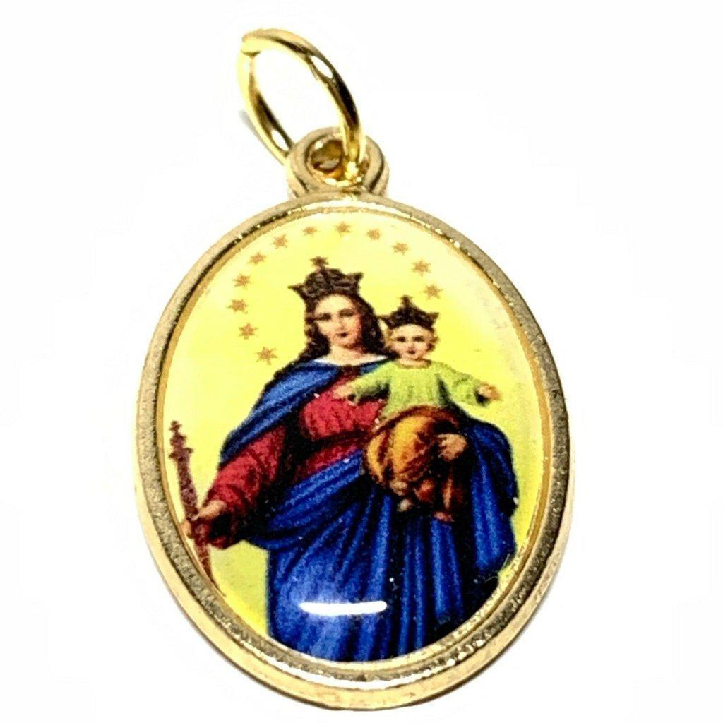 Our Lady Of Mount Carmel Sacred Heart Of Jesus Medal Pendant Senhora Carmo-Catholically