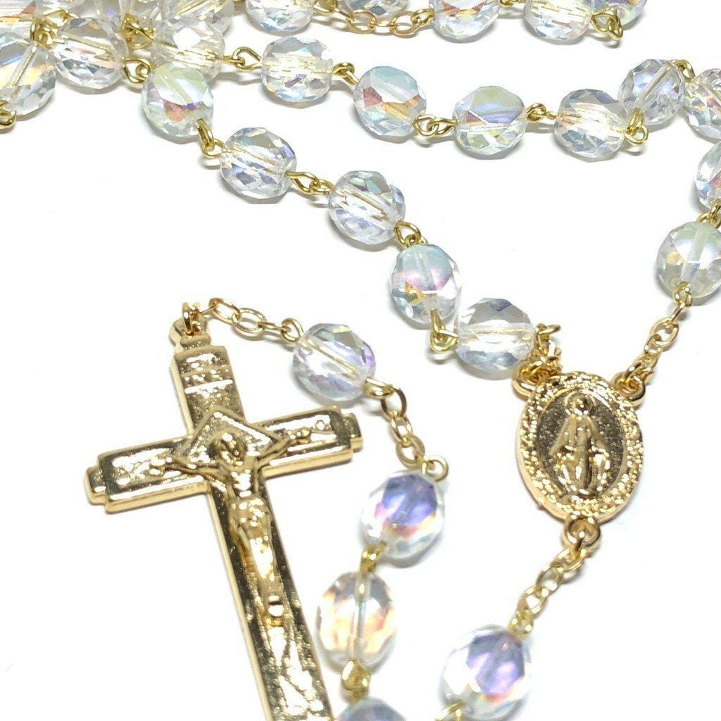 Our Lady Virgin Mary - Miraculous Medal -Rosary Blessed By Pope-Catholically
