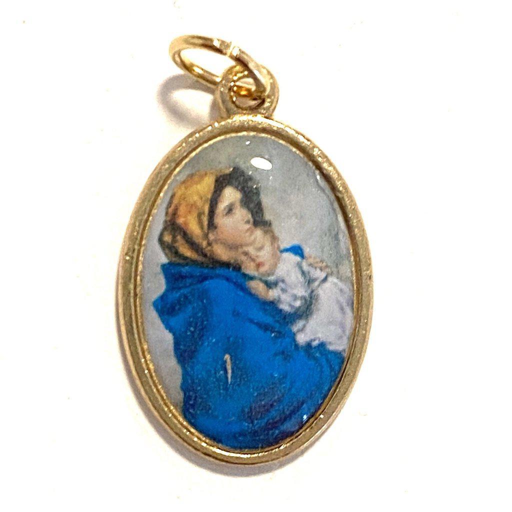 Our Lady Virgin Mary Of Ferruzzi Medal - Madonnina Pendant - Charm -Blessed-Catholically