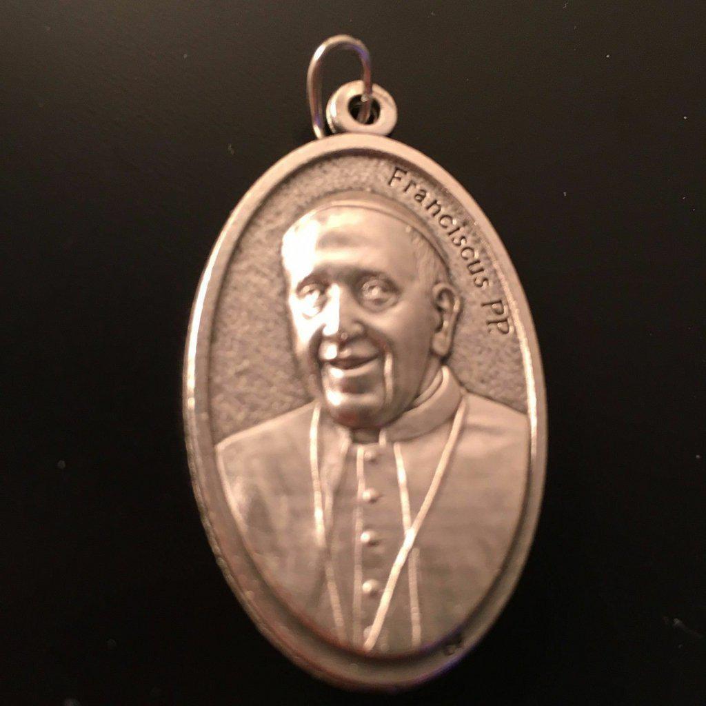 Pope Francis & St. Francis HUGE 1.5 Medal - Blessed b Pope Francis -Catholic - Catholically