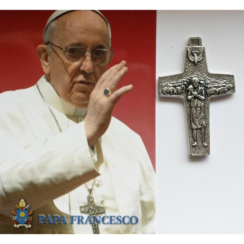 Buy Decade Rosary Bracelet with Pope Francis Cross and Black Cross