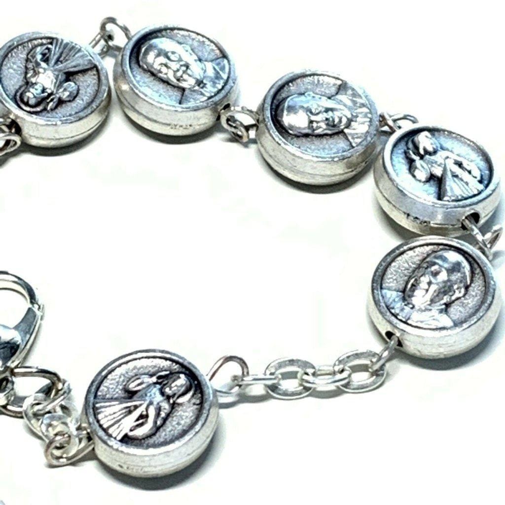 Pope Francis & Divine Mercy of Jesus Chi Ro  bracelet Blessed by Pope Francis - Catholically