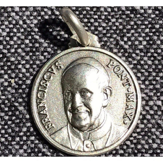 Pope Francis Medal 925 Sterling Silver - Pendant Catholic Charm-Catholically