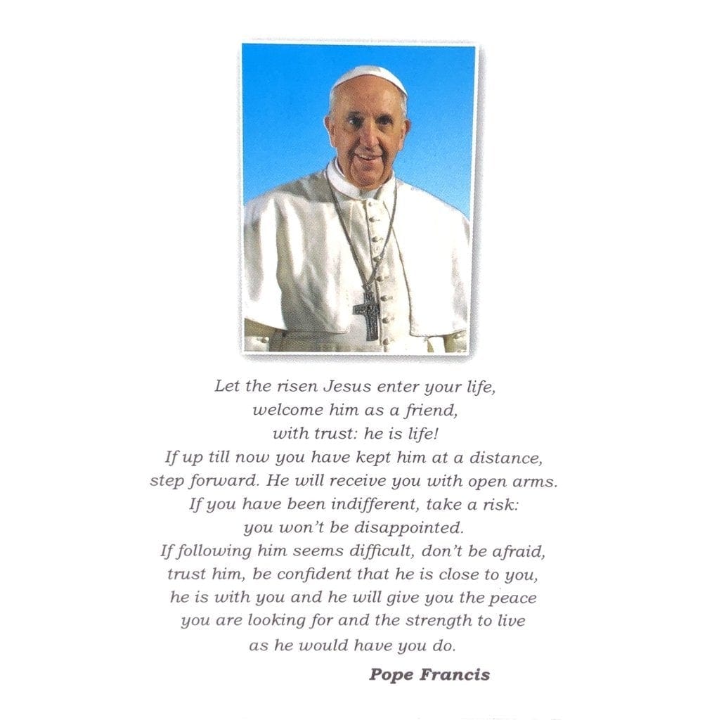 Pope Francis Medal - Blessed By Pope Francis - Catholic Pendant-Catholically
