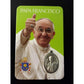 Pope Francis  Official Photo w/ coat of arms & Medal Holy Card - Catholically