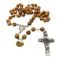 Pope Francis - Cocoa Wooden Rosary - Blessed By Pope-Catholically