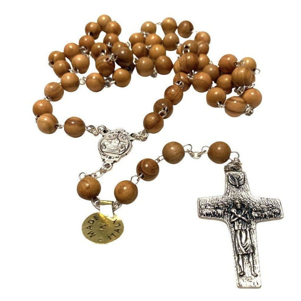 Getting a Rosary Blessed by Pope Francis - Olive Wood Prayer Beads ...