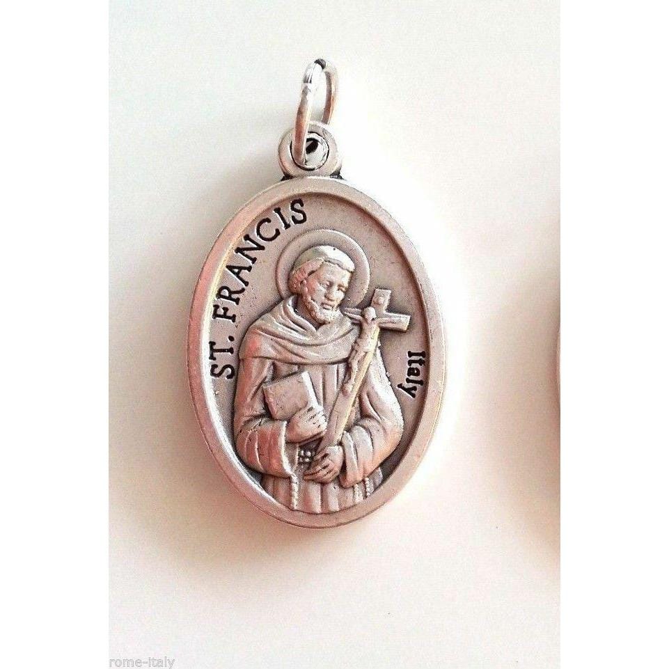 Pope Francis & St. Francis Official Medal - Blessed By Pope -Catholic Pendant-Catholically