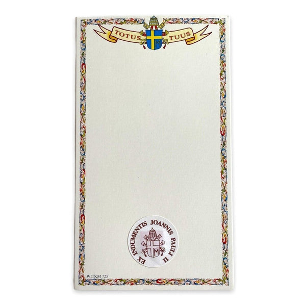Pope Saint John Paul II Holy Card with 2nd Class Relic - Nun Estate ...